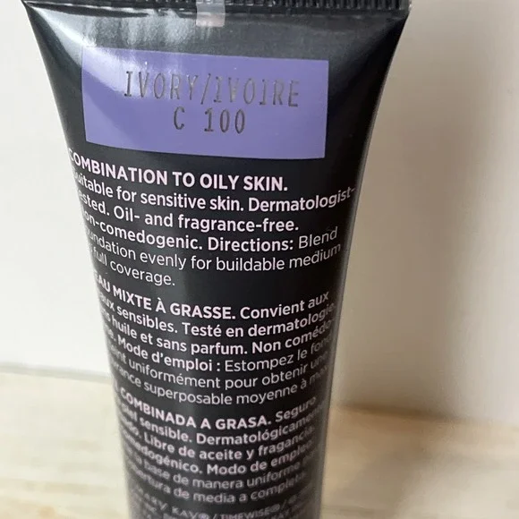 Mary Kay TimeWise MATTE 3D Liquid Foundation Ivory C100 NEW - Picture 4 of 4